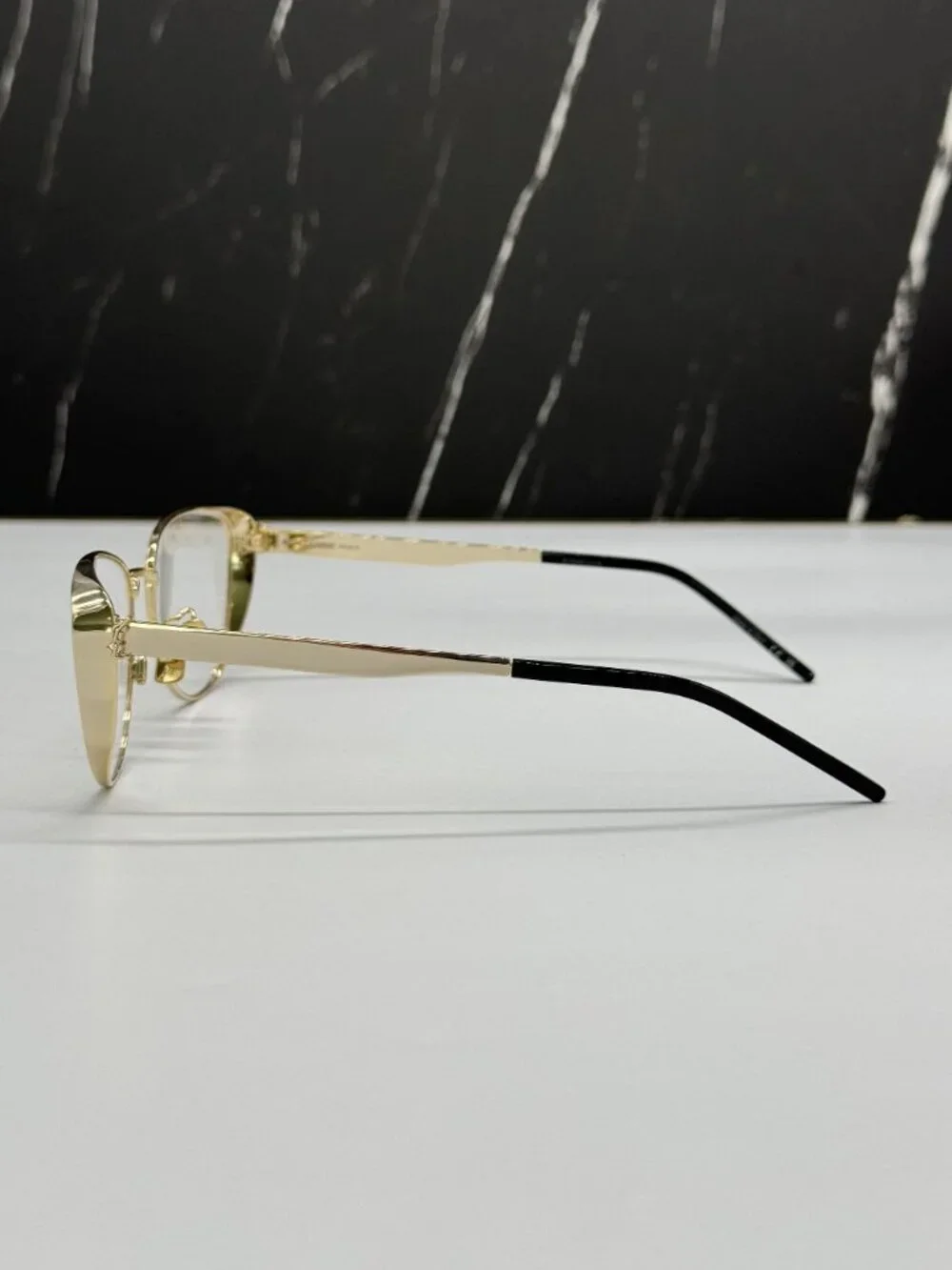 NEW SAINT LAURENT SLM92 004 EYEGLASSES WOMEN CAT EYE GOLD EYEWEAR SLM 92